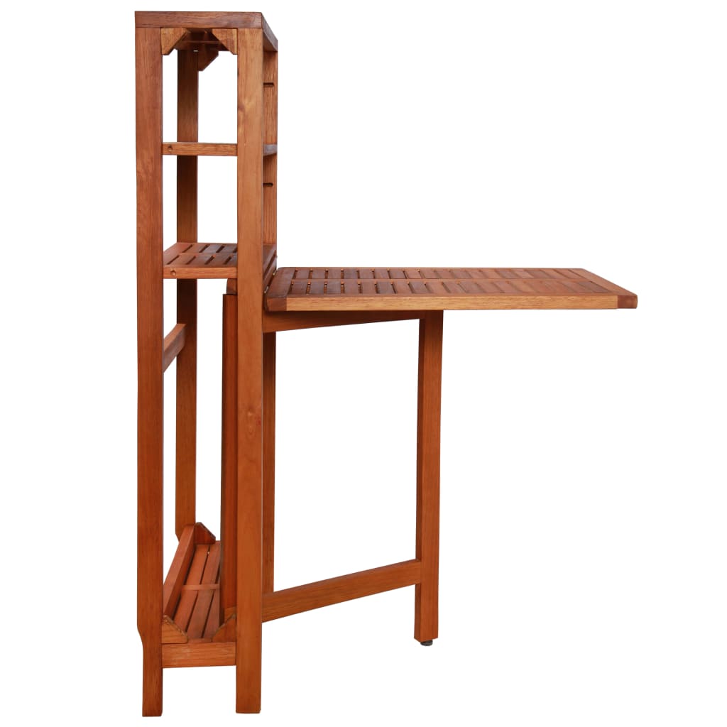 vidaXL Bistro Set | Natural wood | Solid acacia wood | 2-seater | Foldable