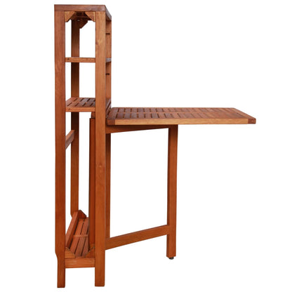 vidaXL Bistro Set | Natural wood | Solid acacia wood | 2-seater | Foldable