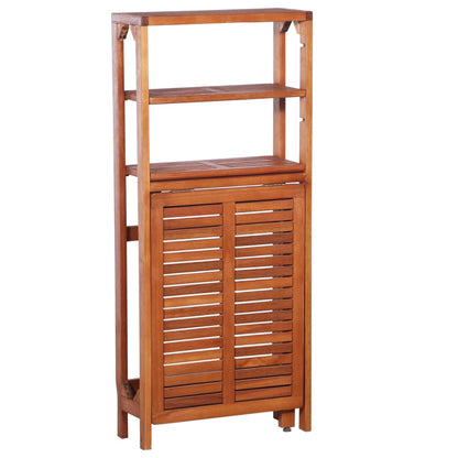 vidaXL Bistro Set | Natural wood | Solid acacia wood | 2-seater | Foldable