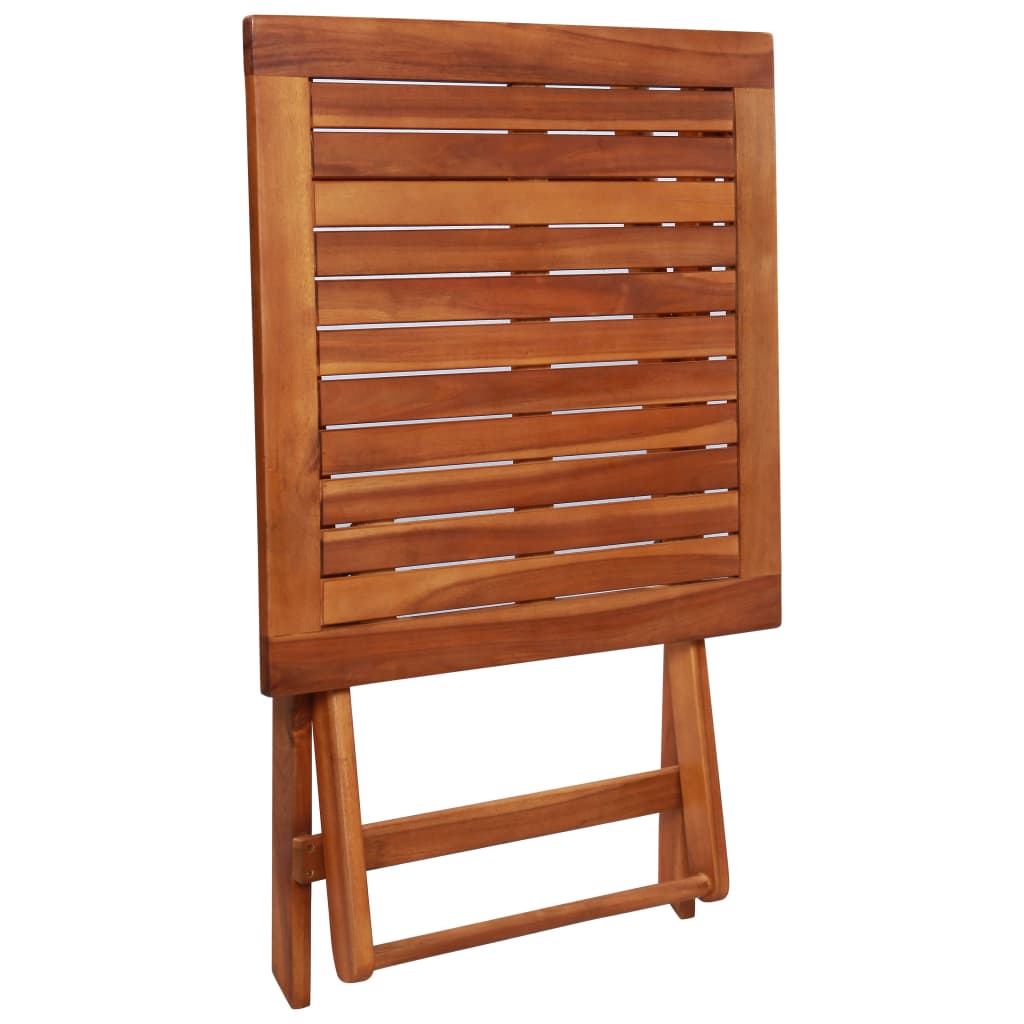 vidaXL 3 Piece Folding Bistro Set Solid Acacia Wood