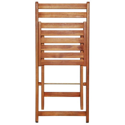 vidaXL 3 Piece Folding Bistro Set Solid Acacia Wood
