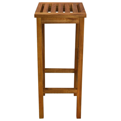 vidaXL Bar Chair | Set of 2 | Natural wood | Solid acacia wood | Medium