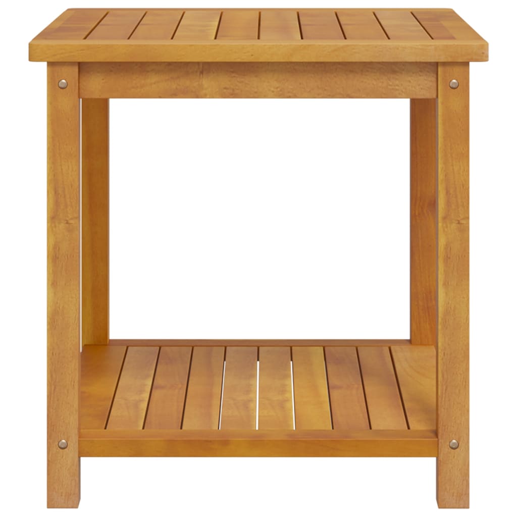 44128 vidaXL Side Table Solid Acacia Wood 45x45x45 cm
