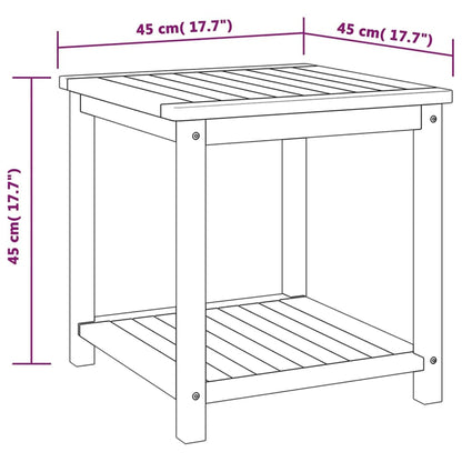 44128 vidaXL Side Table Solid Acacia Wood 45x45x45 cm