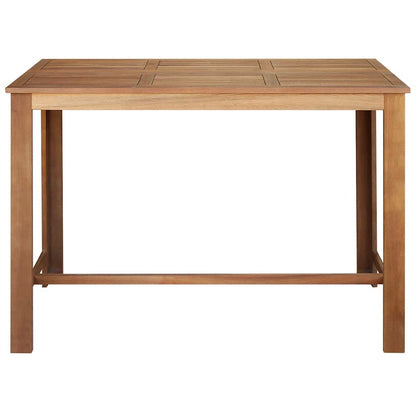 vidaXL Bar Table | Natural wood | Solid acacia wood | 150x70x105 cm | Durable