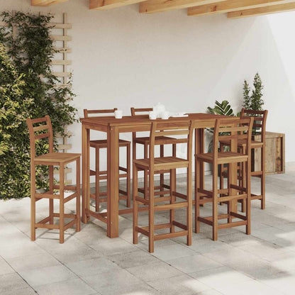 vidaXL Bar Table | Natural wood | Solid acacia wood | 150x70x105 cm | Durable