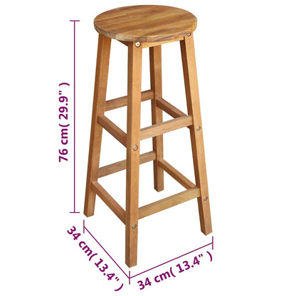 246670 vidaXL Bar Table and Stool Set 7 Pieces Solid Acacia Wood