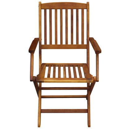 vidaXL Outdoor Dining Set 7 pcs Brown Solid eucalyptus wood