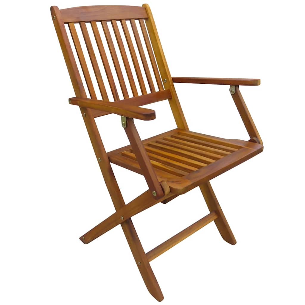 vidaXL Outdoor Dining Set 7 pcs Brown Solid eucalyptus wood