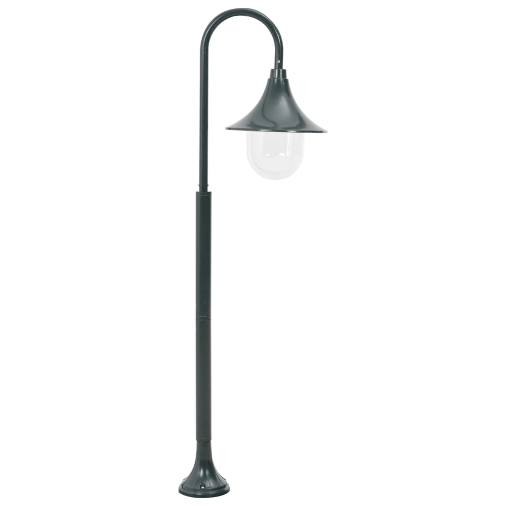 vidaXL Garden Post Light E27 120 cm Aluminium Dark Green