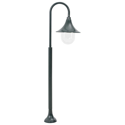 vidaXL Garden Post Light E27 120 cm Aluminium Dark Green