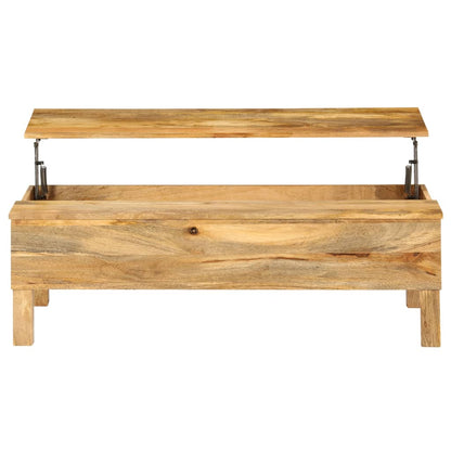 vidaXL Coffee Table Solid Mango Wood 110x55x35 cm