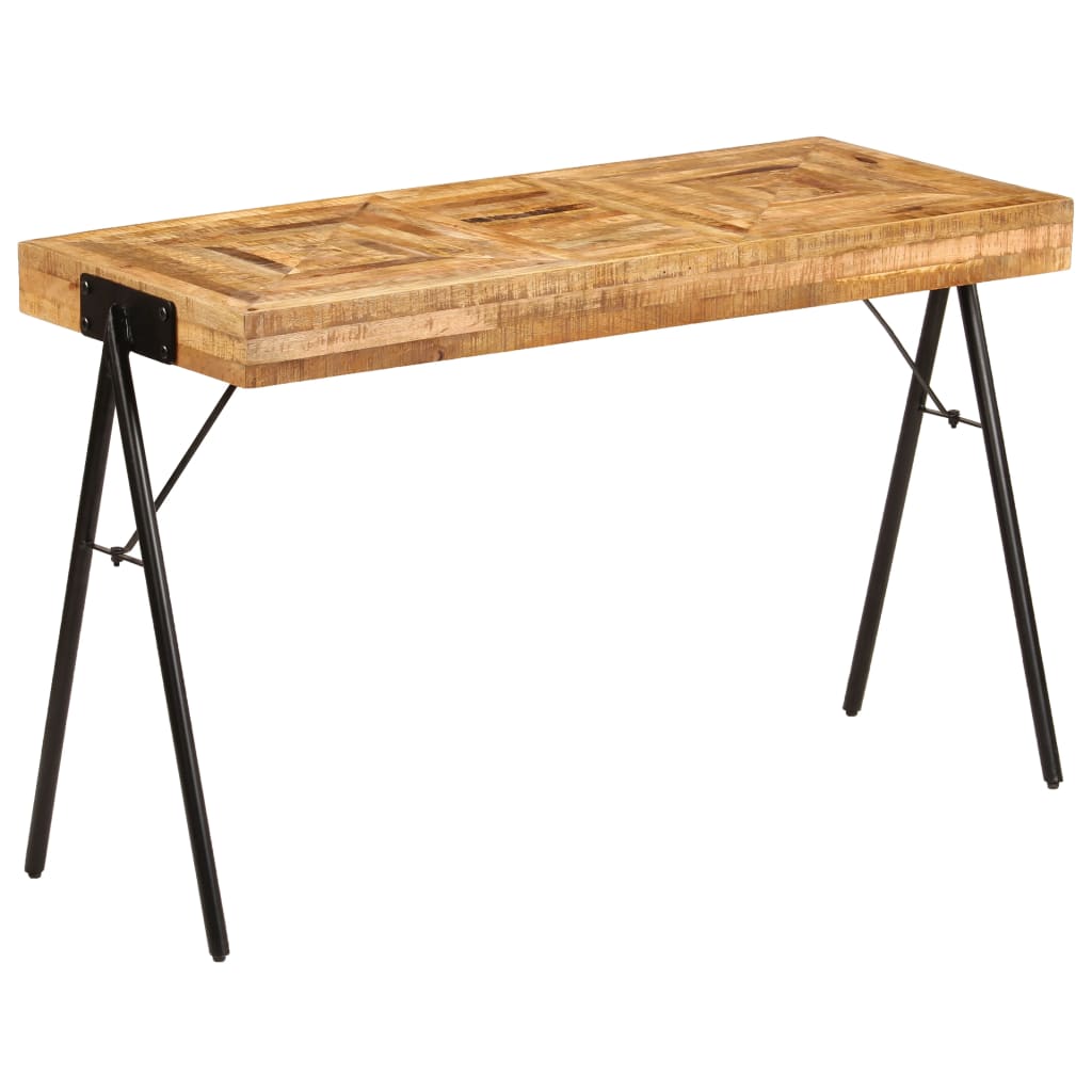 vidaXL Writing Table Solid Mango Wood 118x50x75 cm