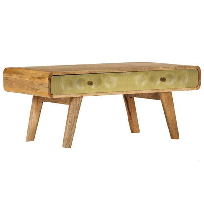 246344 vidaXL Coffee Table Solid Mango Wood 90x50x40 cm