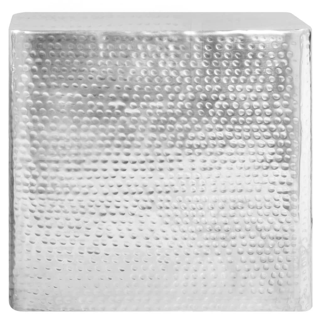 246504 vidaXL Coffee Tables 2 pcs Silver Aluminium