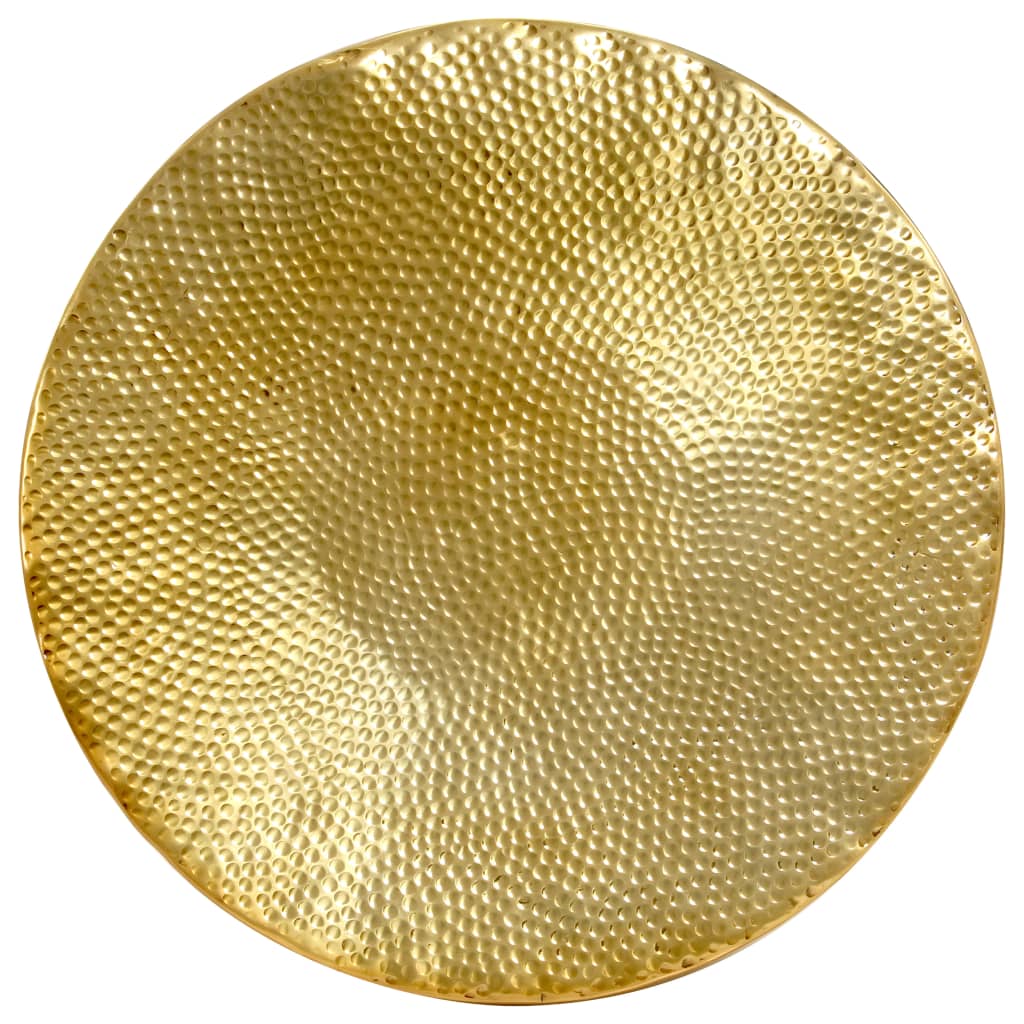 vidaXL Coffee Table Hammered Aluminium 70x30 cm Brass