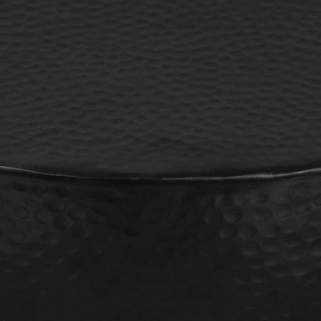 vidaXL Coffee Table Hammered Aluminium 70x30 cm Black