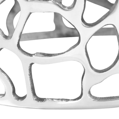 246513 vidaXL Coffee Table Casted Aluminium 70x30 cm Silver
