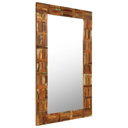 vidaXL Wall Mirror Solid Reclaimed Wood 60x120 cm