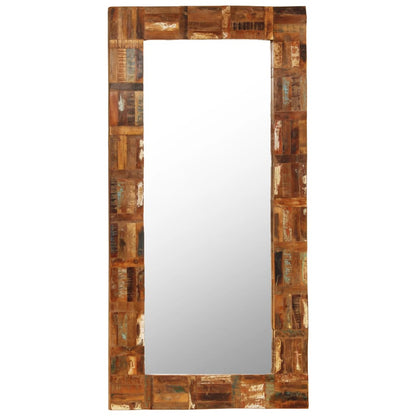 vidaXL Wall Mirror Solid Reclaimed Wood 60x120 cm