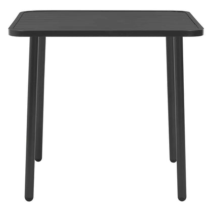44261 vidaXL 3 Piece Bistro Set Steel Dark Grey
