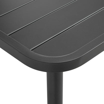 vidaXL Steel Dining Set | Dark grey | E-coated steel, powder-coated steel