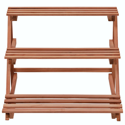vidaXL 3-Tier Plant Stand Cedar Wood 48x45x40 cm
