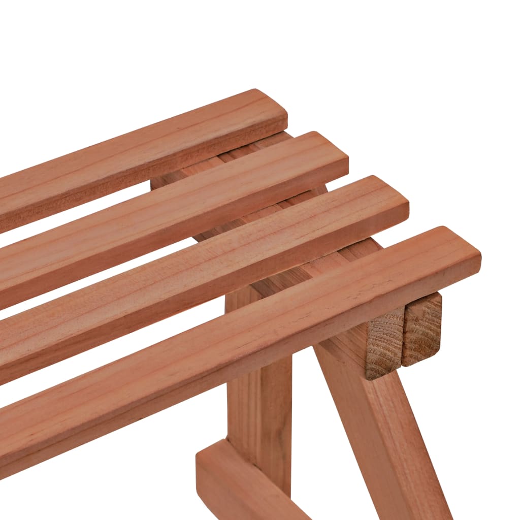 vidaXL 3-Tier Plant Stand Cedar Wood 48x45x40 cm