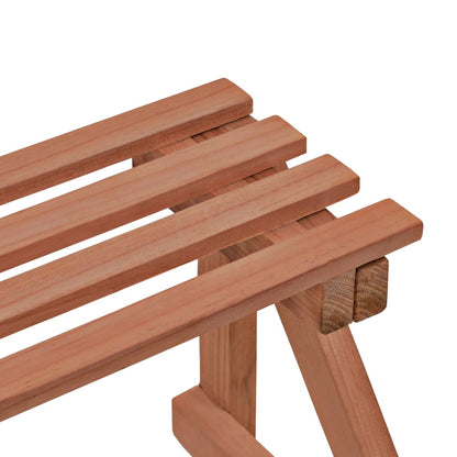 vidaXL 3-Tier Plant Stand Cedar Wood 48x45x40 cm