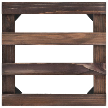vidaXL Plant Rollers 4 pcs Cedar Wood 25x25 cm