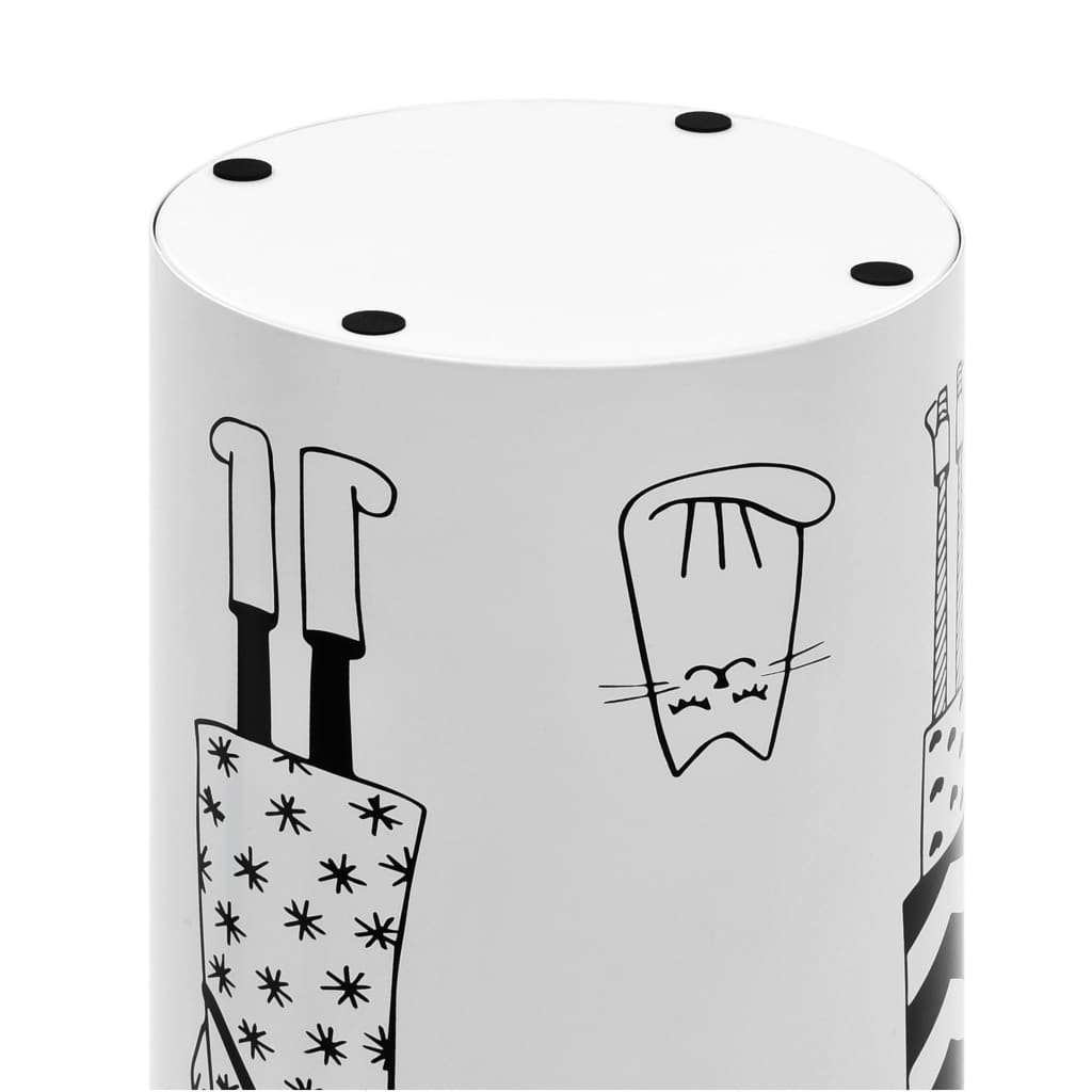 vidaXL Umbrella Stand Women Steel White