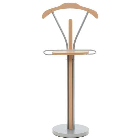 vidaXL Suit Stand | Natural | MDF | 107 cm tall | Lightweight | Clothing Rack