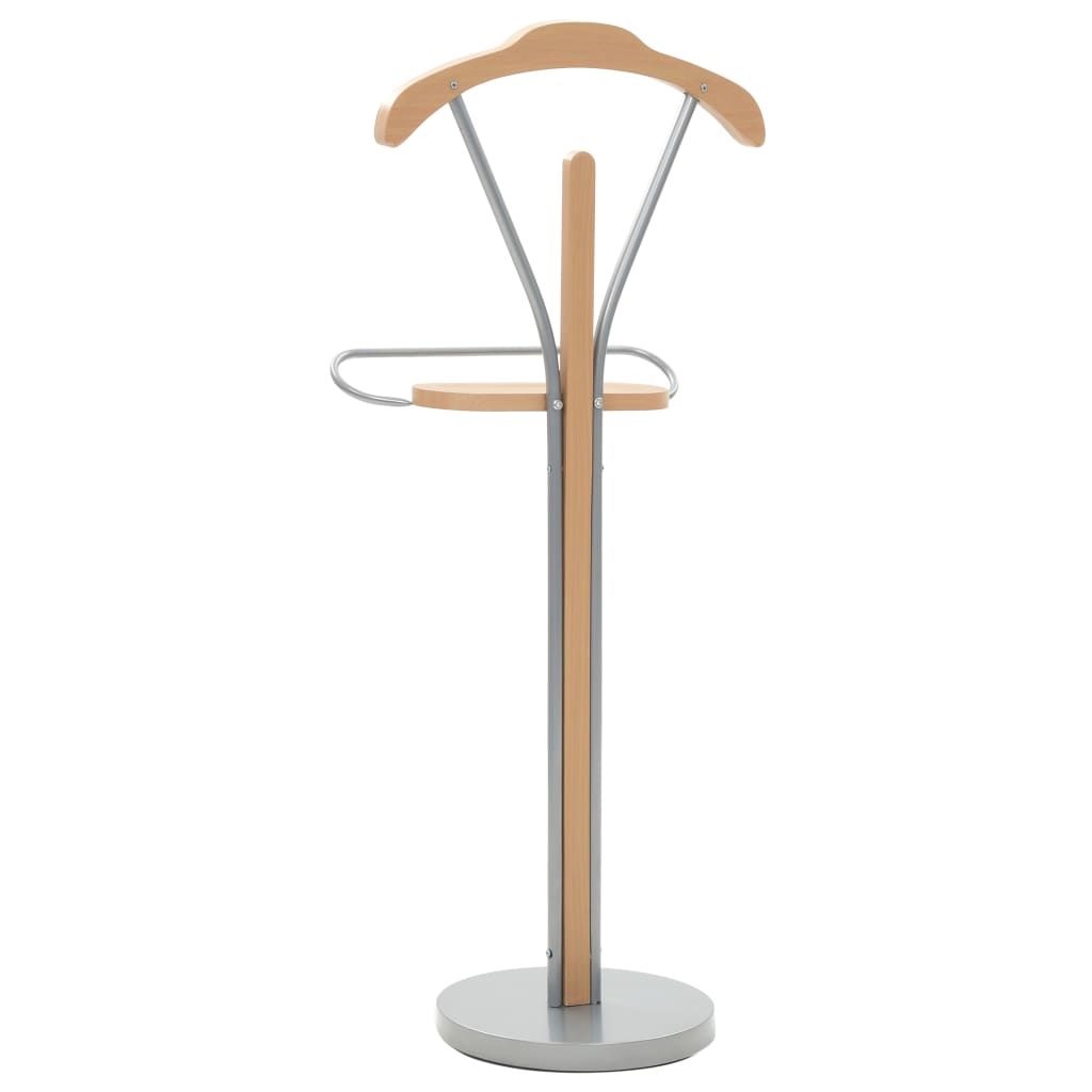 vidaXL Suit Stand | Natural | MDF | 107 cm tall | Lightweight | Clothing Rack
