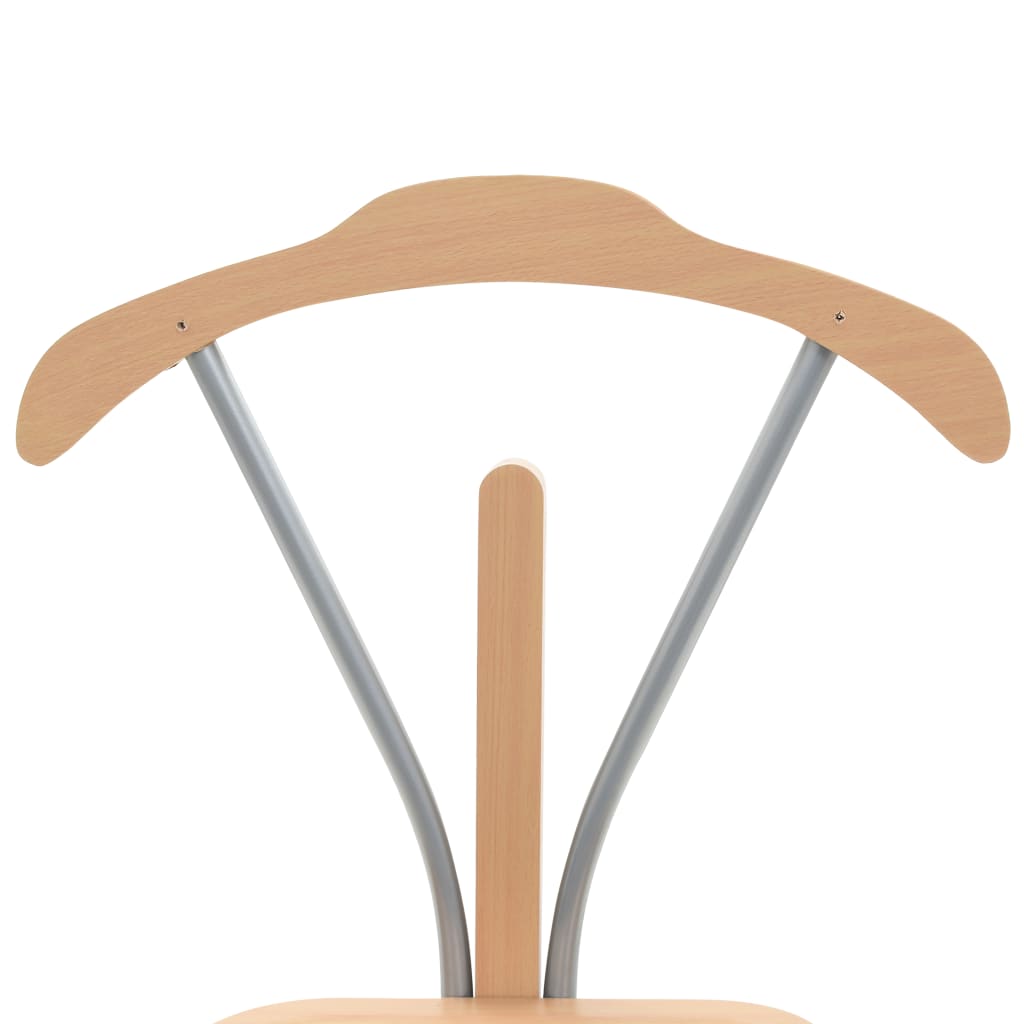 vidaXL Suit Stand | Natural | MDF | 107 cm tall | Lightweight | Clothing Rack