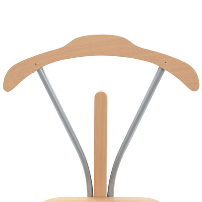 vidaXL Suit Stand | Natural | MDF | 107 cm tall | Lightweight | Clothing Rack