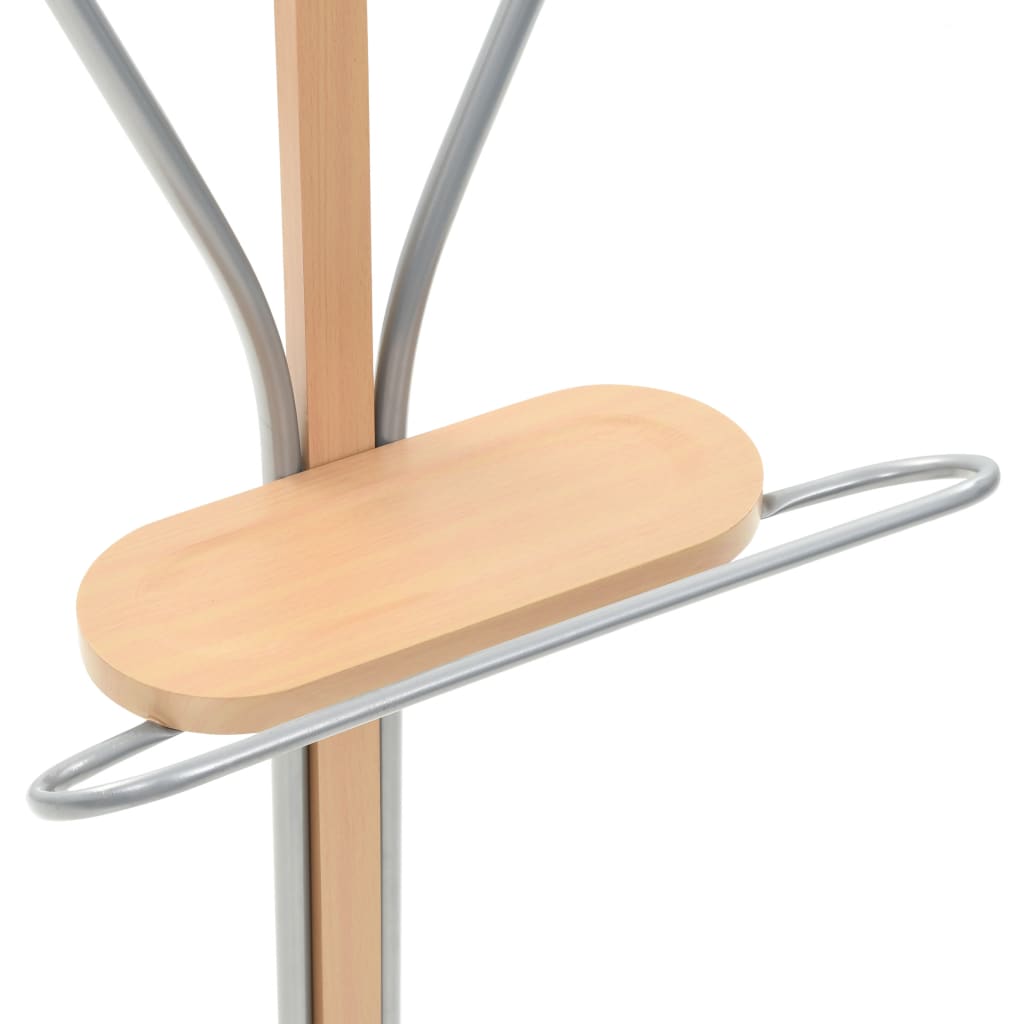 vidaXL Suit Stand | Natural | MDF | 107 cm tall | Lightweight | Clothing Rack