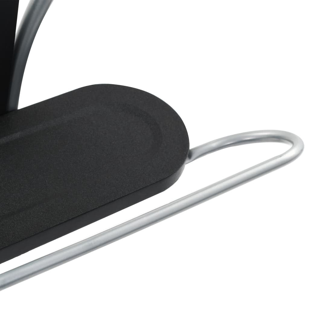 vidaXL Suit Stand 45x35x107 cm Black and Grey