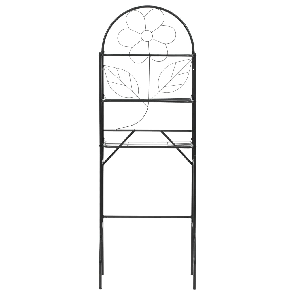 246722 vidaXL Toilet Rack Black 60x33x174 cm