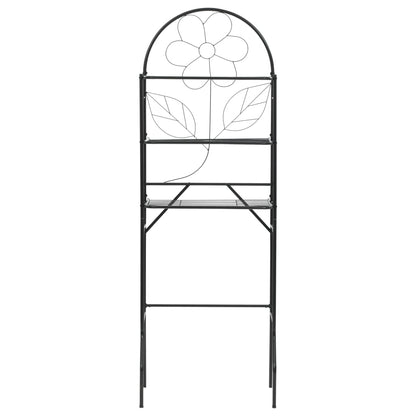 246722 vidaXL Toilet Rack Black 60x33x174 cm