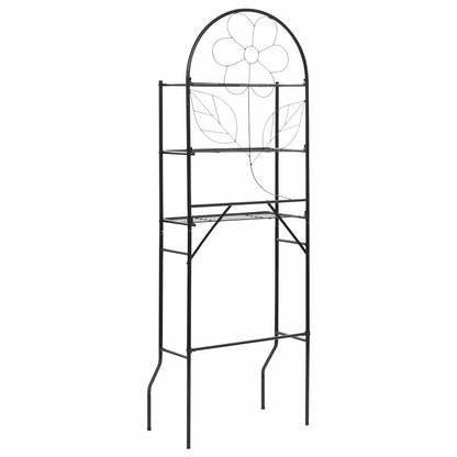 246722 vidaXL Toilet Rack Black 60x33x174 cm