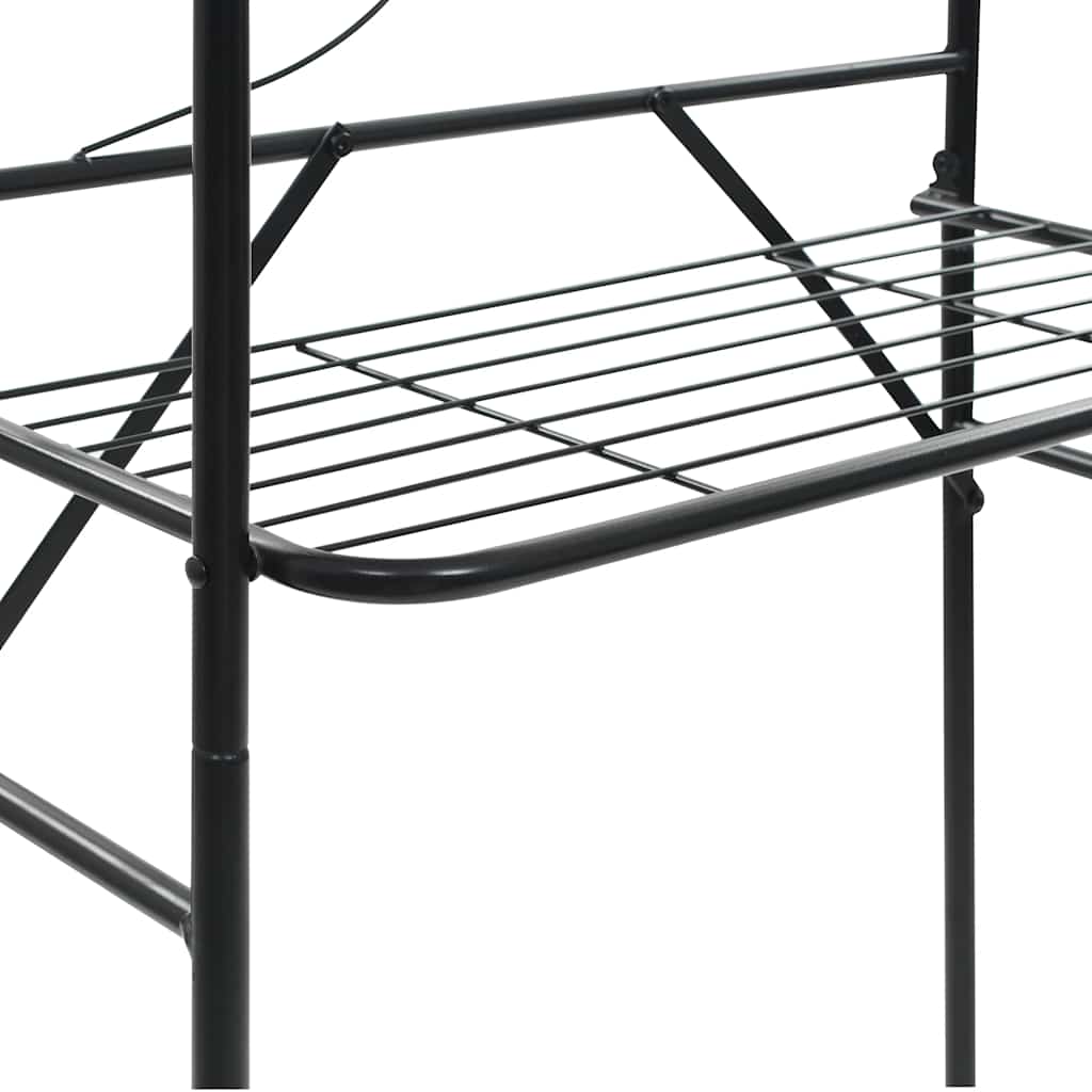 246722 vidaXL Toilet Rack Black 60x33x174 cm
