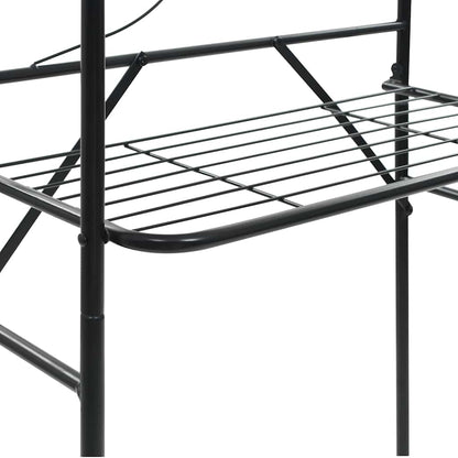 246722 vidaXL Toilet Rack Black 60x33x174 cm