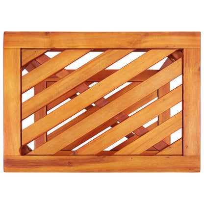 vidaXL Side Table Solid Acacia Wood 45x33x45 cm