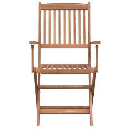 vidaXL Outdoor Dining Set | Brown | Solid acacia wood | Compact |  Foldable
