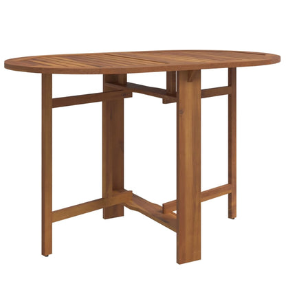 vidaXL Outdoor Dining Set | Brown | Solid acacia wood | Compact |  Foldable
