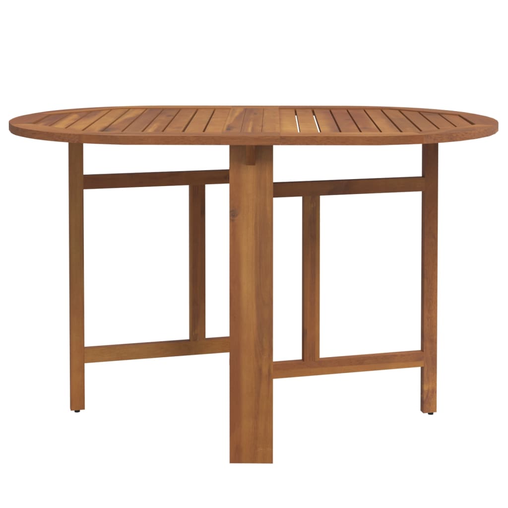 vidaXL Outdoor Dining Set | Brown | Solid acacia wood | Compact |  Foldable