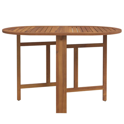 vidaXL Outdoor Dining Set | Brown | Solid acacia wood | Compact |  Foldable