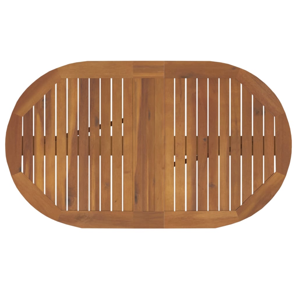 vidaXL Outdoor Dining Set | Brown | Solid acacia wood | Compact |  Foldable