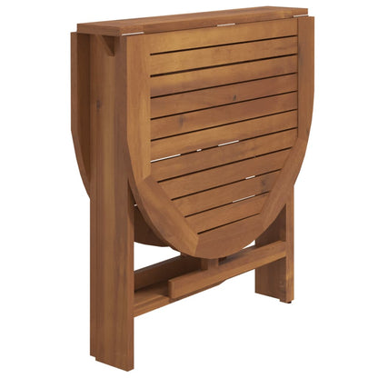 vidaXL Outdoor Dining Set | Brown | Solid acacia wood | Compact |  Foldable