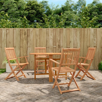 vidaXL Outdoor Dining Set | Brown | Solid acacia wood | Compact |  Foldable